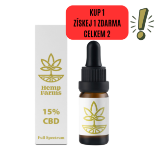 Olej CBD Hemp Farms 15% 10ml. Full Spectrum