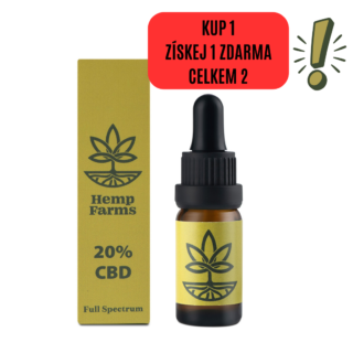 Olej CBD Hemp Farms 20% 10ml. Full Spectrum