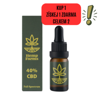 Olej CBD Hemp Farms 40% 10ml. Full Spectrum