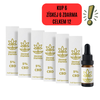 CBD Olej Full Spectrum – Super Combo 6 x 5% (3000mg)