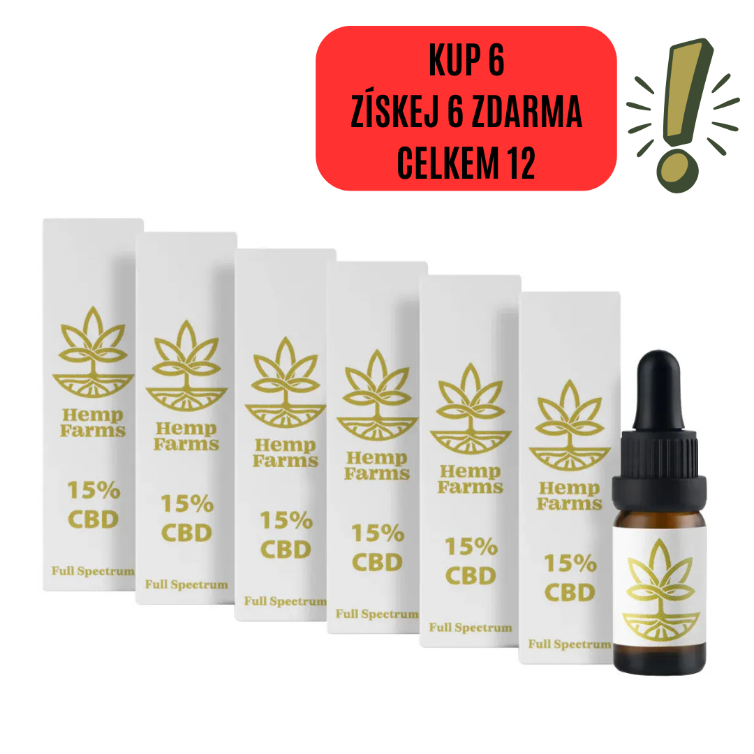 CBD Olej Full Spectrum – Super Combo 6 x 15% (9000mg) Spring Promo
