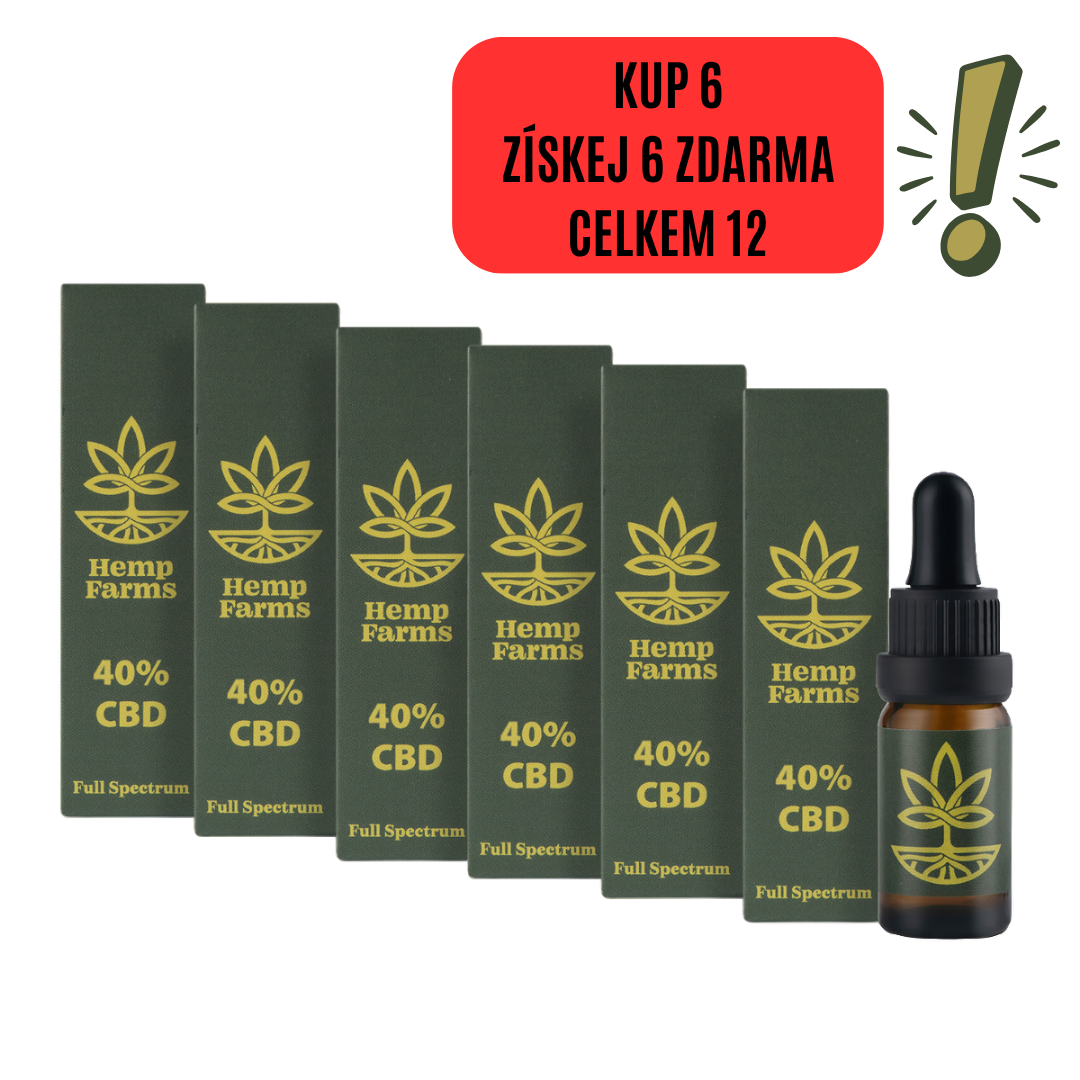 CBD Olej Full Spectrum – Super Combo 6 x 40% (24000mg) Spring Promo