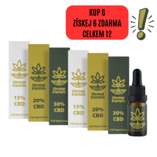 CBD Olej Super Combo – (2 x 15%) + (2 x 20%) + (2 x 30%)
